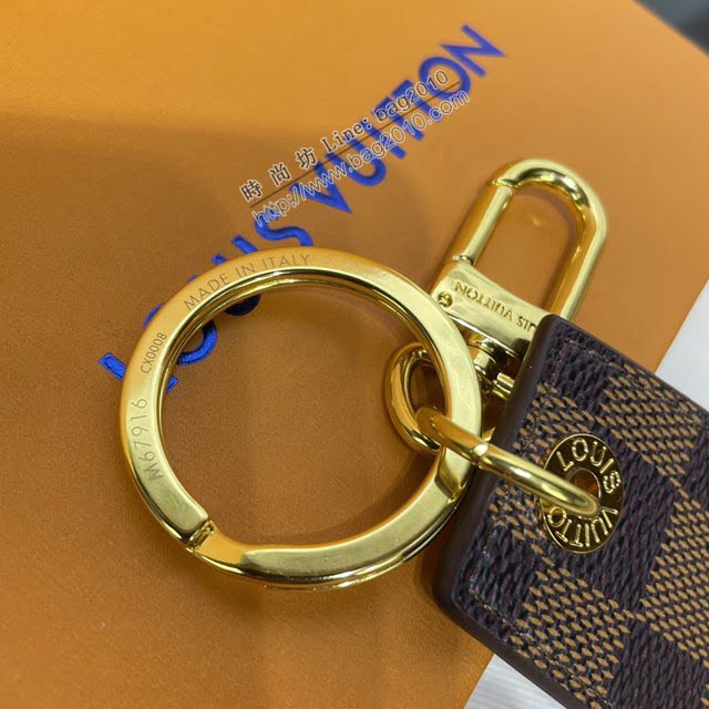 LOUIS VUITTON專櫃新款包包 路易威登ENCHAPPES鑰匙扣 LV棋盤包飾  ydh4061